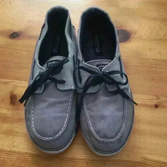 Sperry Cruz boat shoe kids 6 gray - Picture 6 of 8